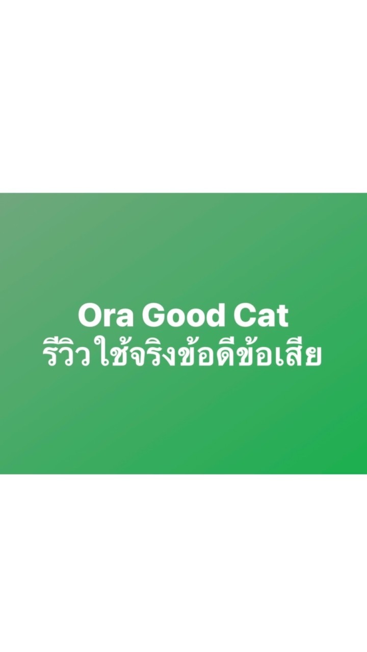Ora Good Cat รีวิวใช้จริงข้อดีข้อเสีย