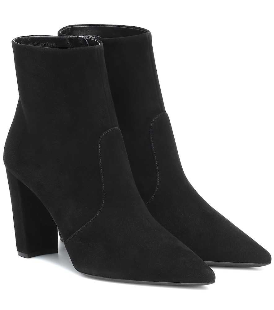 Utterly timeless yet incredibly chic, these suede ankle boots from Prada are sure to become your lat