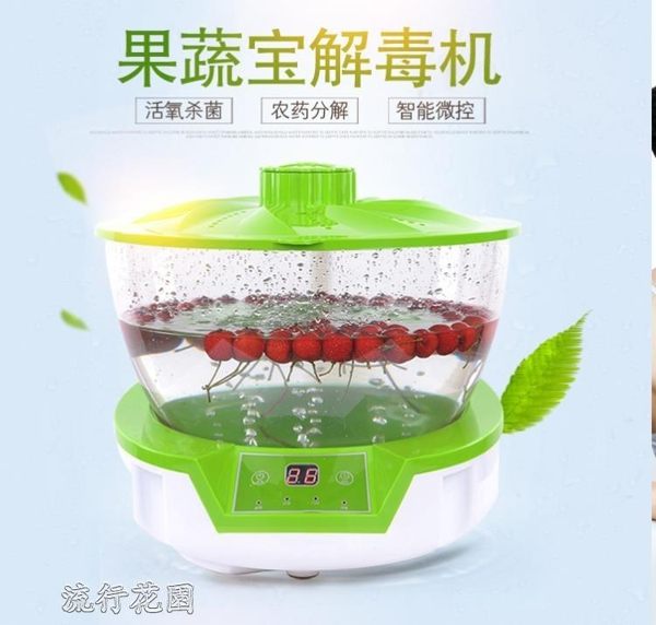 臭氧機-水果蔬菜解毒機活氧家用多功能肉食品凈化器臭氧殺菌消毒清洗菜機 YJT 流行花園