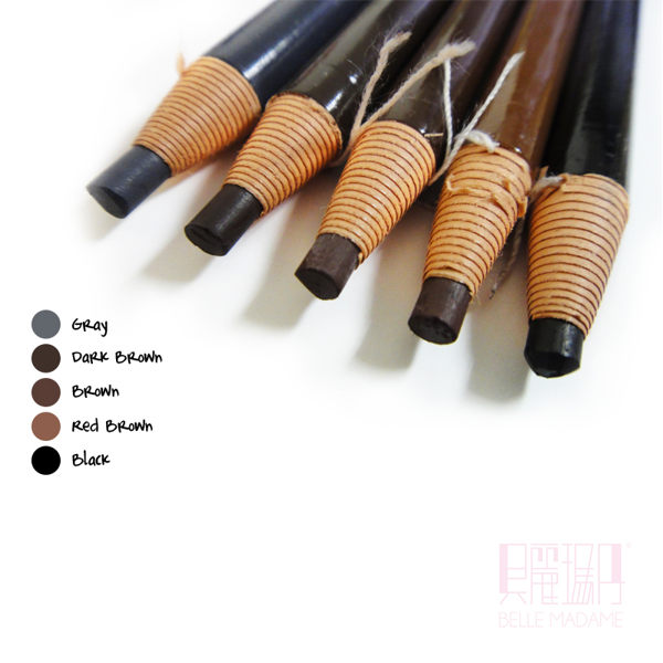 畫於眉毛、紙捲式便利設計n於眉(眼線)上勾勒出型狀後，再依喜好塗畫上深淺顏色，即可畫出完美的線條