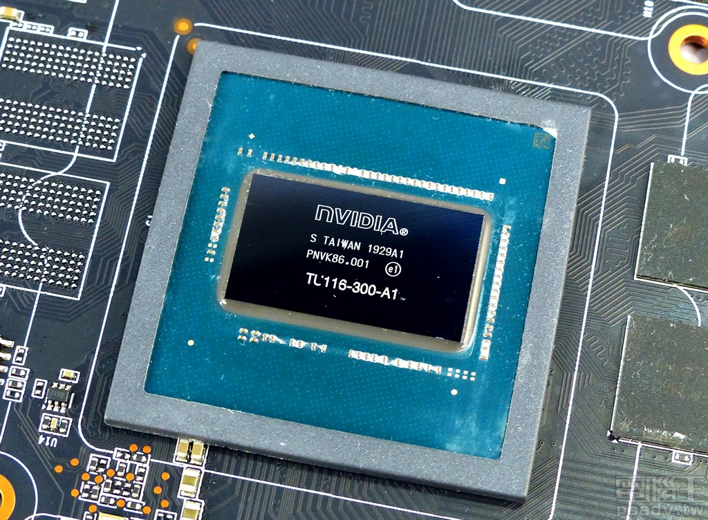 ▲ TU116 顯示繪圖晶片。