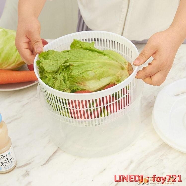 洗菜機水果蔬菜油炸甩干器廚房沙拉脫水攪拌機 萌萌小寵
