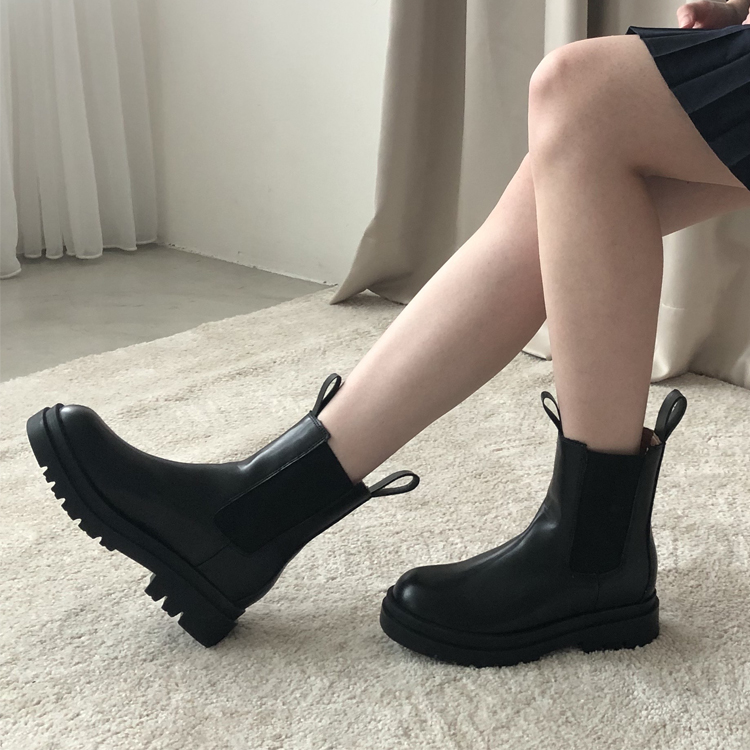 加厚鞋底切爾西短靴