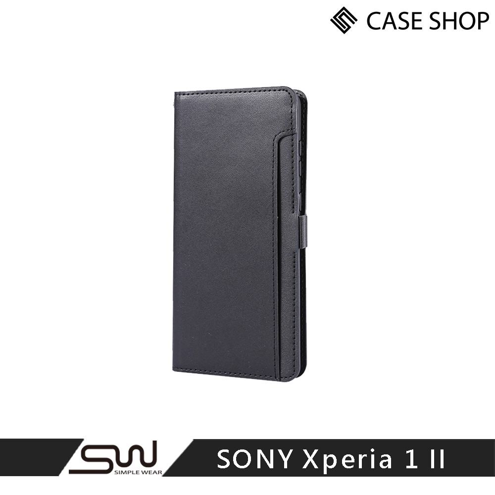 ●嚴選高質感紋路皮料●內襯卡片夾層，實用性大增●圓弧邊角設計，順手好拿不刮手●100%適用於所有按鍵、接口和功能‧適用機型： SONY Xperia 1 II ‧材質：PC/PU‧產地：台灣設計/中國