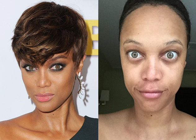 歐美名人妝前妝後