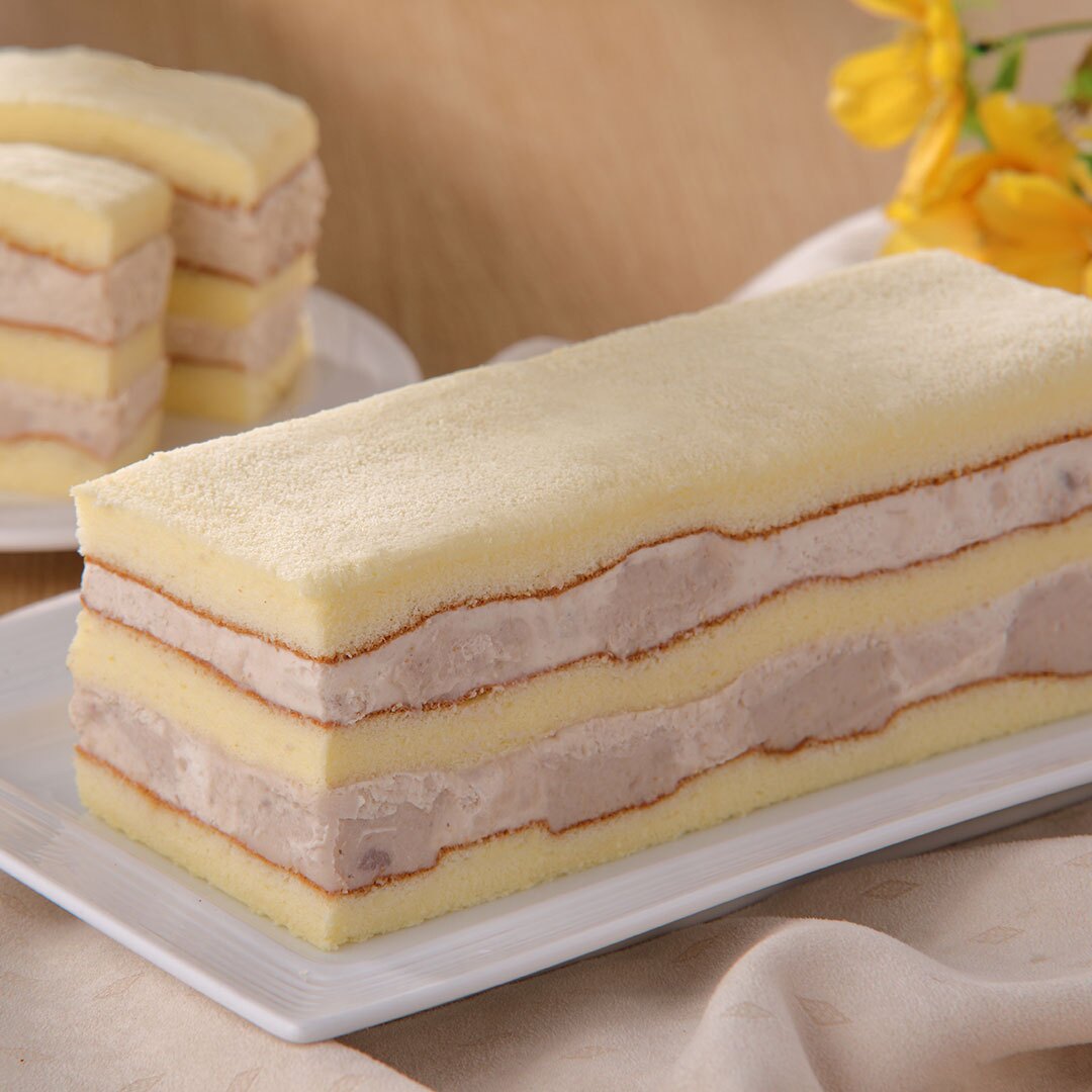 【不二緻果-高雄不二家】真芋頭 蛋糕- 厚實芋泥+芋角，單日狂銷800條感謝小明星大跟班、美食名家及阿基師也稱讚的美味港都82年老店