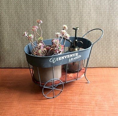 《齊洛瓦鄉村風雜貨》日本zakka雜貨 日本HABITER 手推車造型 花器收納架 擺飾架 展示架 小型收納架