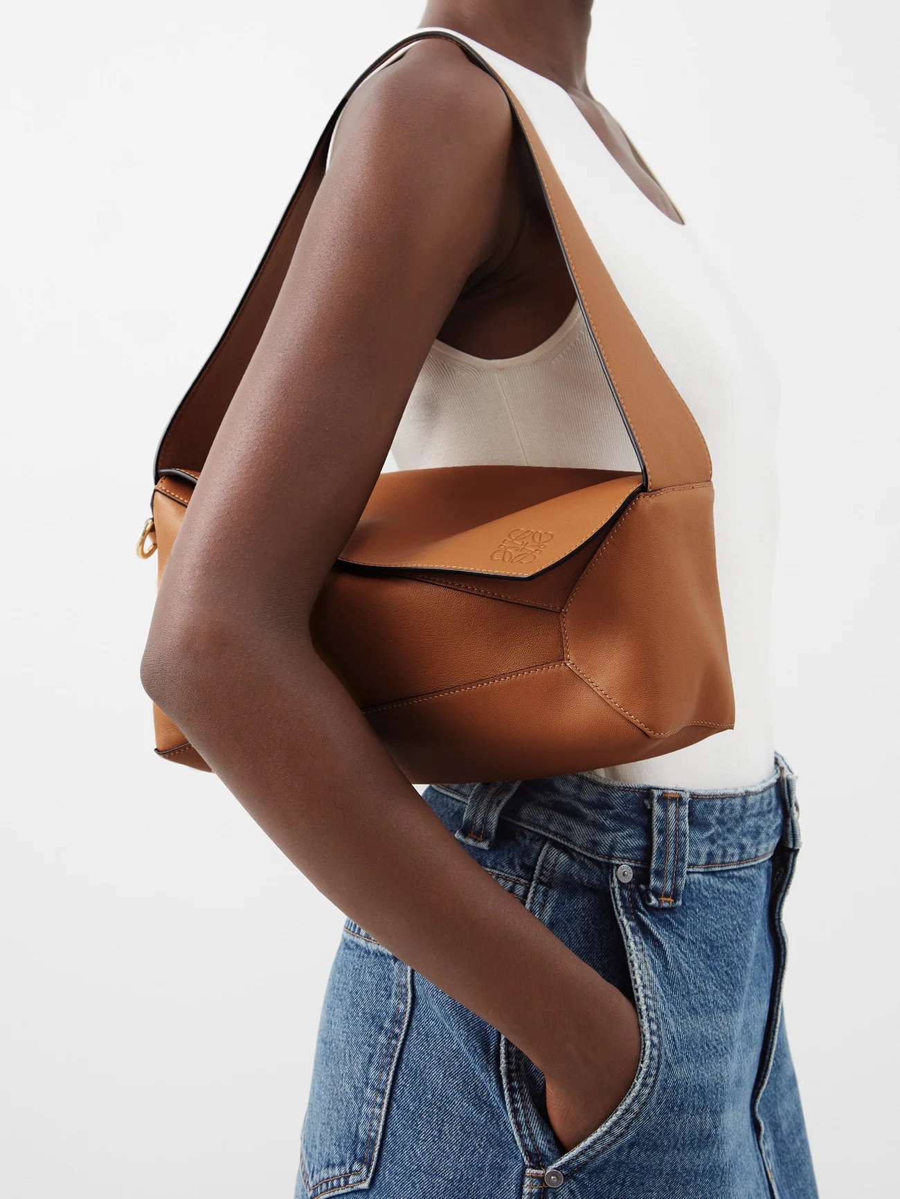 LOEWE Puzzle Hobo leather shoulder bag