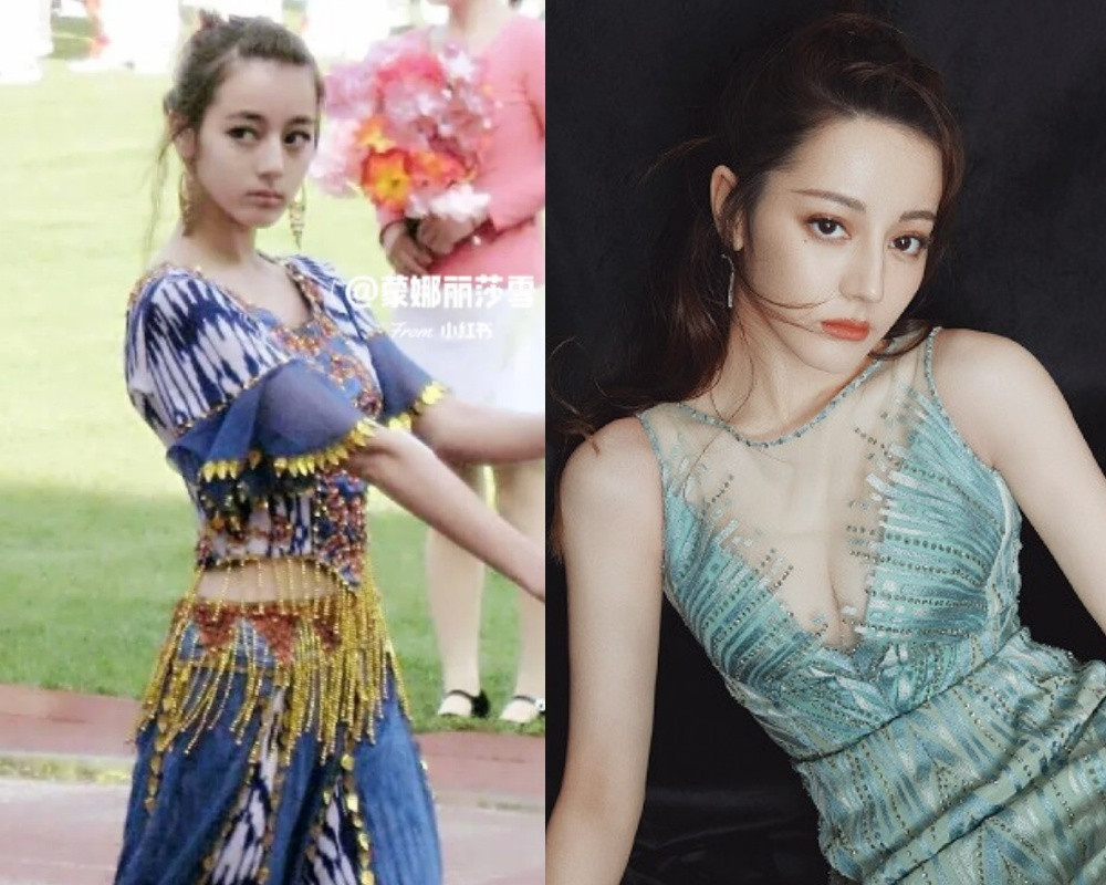 明星出道前對比1：迪麗熱巴