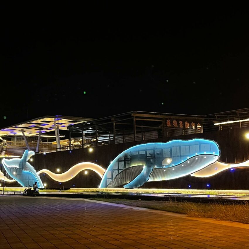 台南夜景安平漁人碼頭