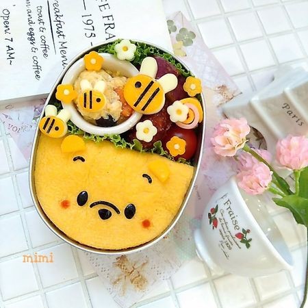 Instagram保存数600超え プーさんのお花畑でウキウキ春弁 暮らしニスタ