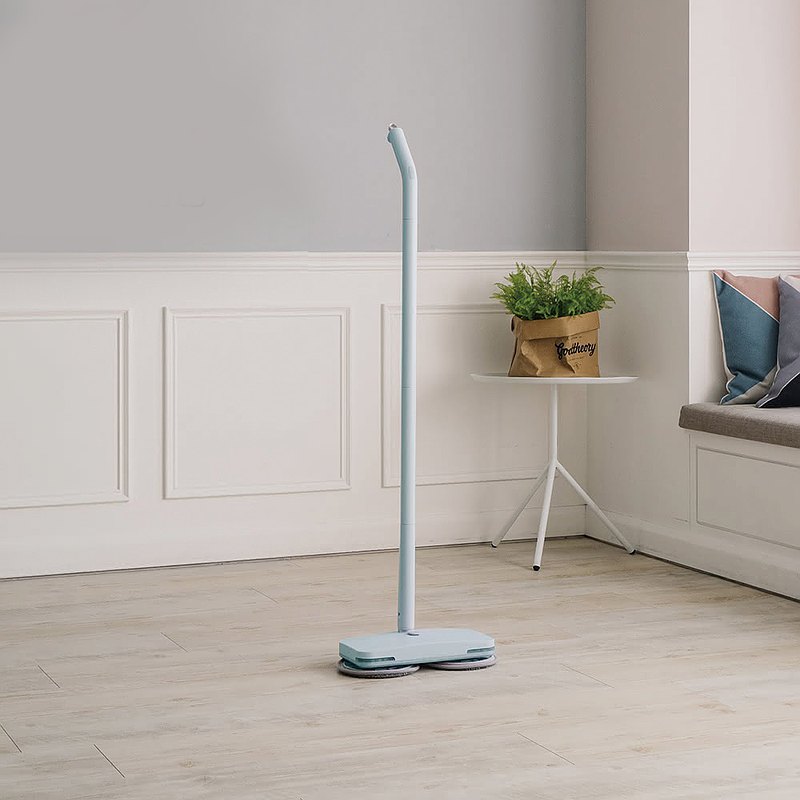 正負零 XJM-F020 無線電動拖把 湖水綠 安心出