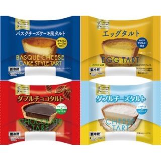 ヤマザキ バスクチーズケーキ風タルト/エッグタルト/ダブルチョコタルト/ダブルチーズタルト
