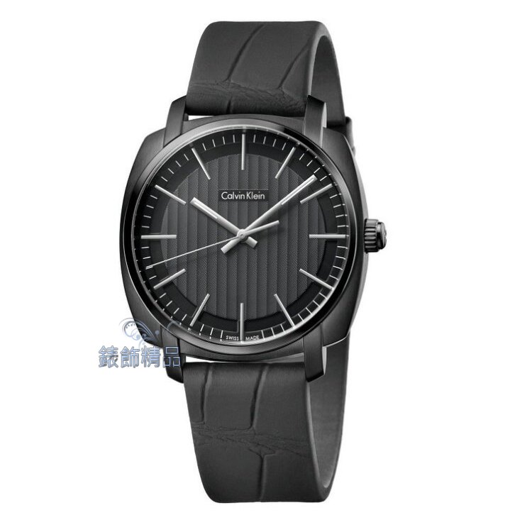 【錶飾精品】CK手錶 Highline平行系列 金宇彬代言 IP黑框黑面黑皮帶男錶 K5M314C1 全新原廠正品 生日情人禮物