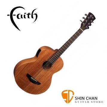 Faith英國名牌FDNMG 全桃花心木可插電全單板 36吋民謠旅行吉他 贈原廠袋【Baby吉他/小吉他/木吉他】
