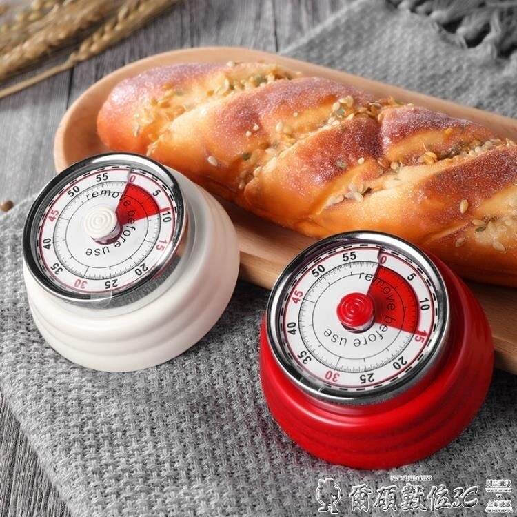 定時器廚房定時器提醒器機械式計時器學生時間管理鬧鐘家用倒計時番茄鐘 爾碩