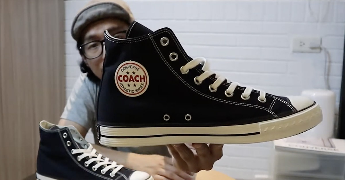 CONVERSE ADDICT COACH CANVAS HI スニーカー-