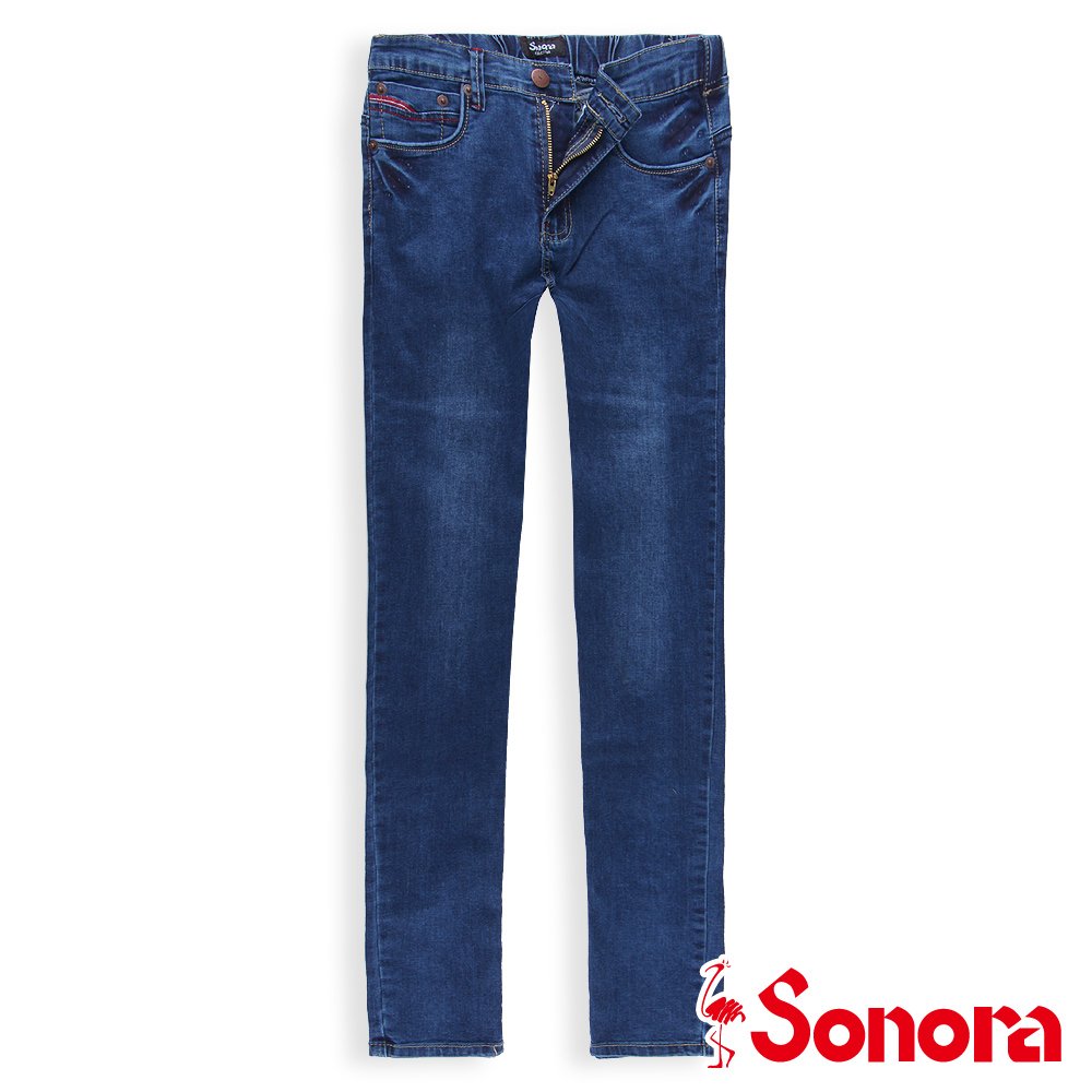【SONORA 尚諾奈】Soft fit修身丹寧褲 - 女裝(深藍)