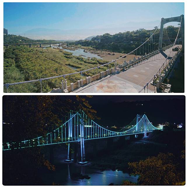 大溪橋晨昏日夜美景(圖/LINE TV)