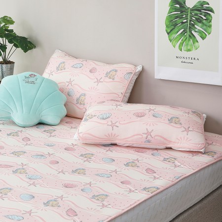 HOLA 迪士尼系列公主涼感保潔墊雙人-小美人魚