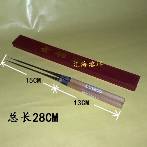 大號黑木柄刺身筷子炸天婦羅筷子 日式筷子 日式筷箸 炸蝦筷子 日本料理筷子