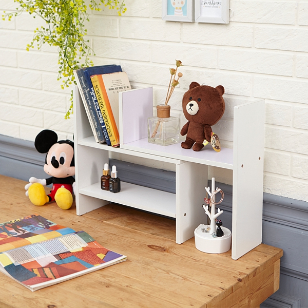 【H&R安室家】百變伸縮置物書架 BCF50