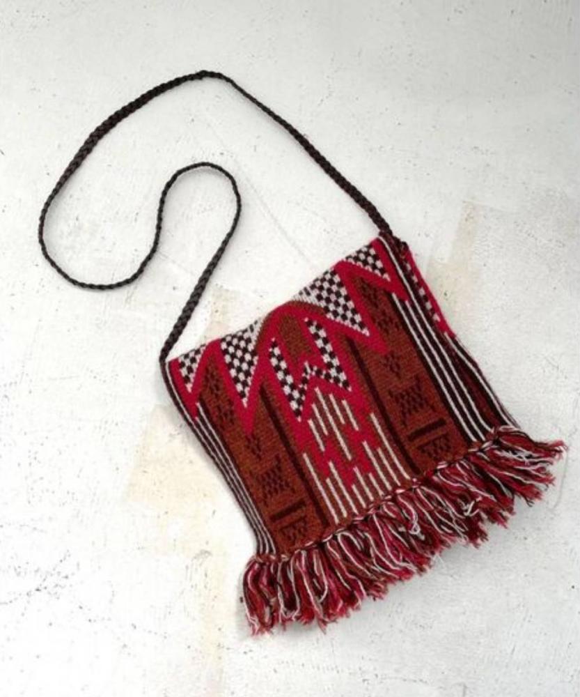 民族風流蘇針織包