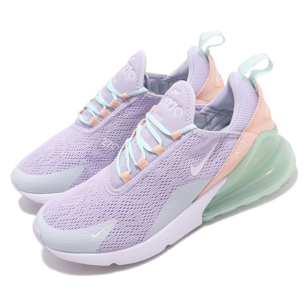 流行休閒鞋品牌:NIKE型號:CI1963-514品名:Air Max 270配色:紫色,粉色