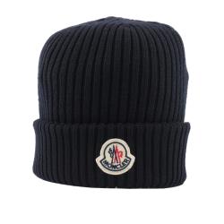 Moncler Berretto Logo羊毛帽(海軍藍) 3B00029 A9576 752