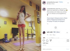 身長5センチ 脚の長さ134センチ 世界一長い脚を主張する女性 今の自分が好き 韓国 動画