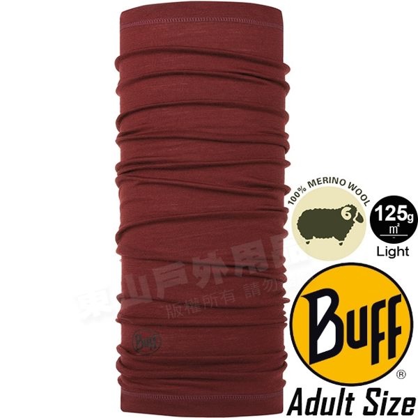 BUFF 113010.403 Wool 保暖快乾排汗魔術頭巾(薄) 美麗諾羊毛 防臭領巾/自行車圍巾/脖圍頭帶