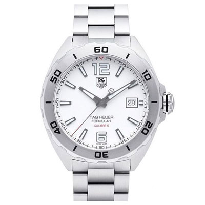 TAG HEUER 豪雅 F1大三針白面自動鍊帶款-41mm