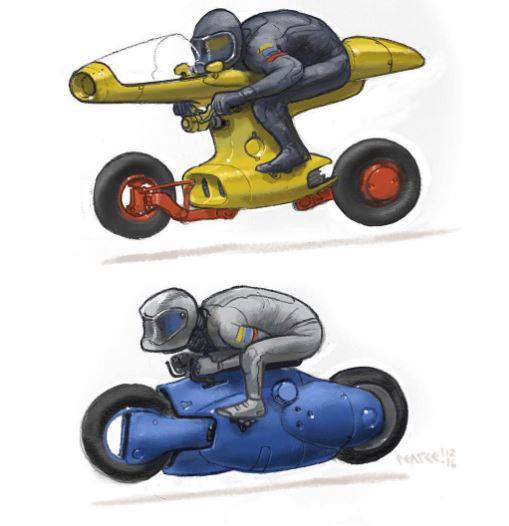 Ilustrasi Motor Modifikasi Gokil Ala Christian Pearce, Anak Motor Wajib Liat Nih! Blaaar!