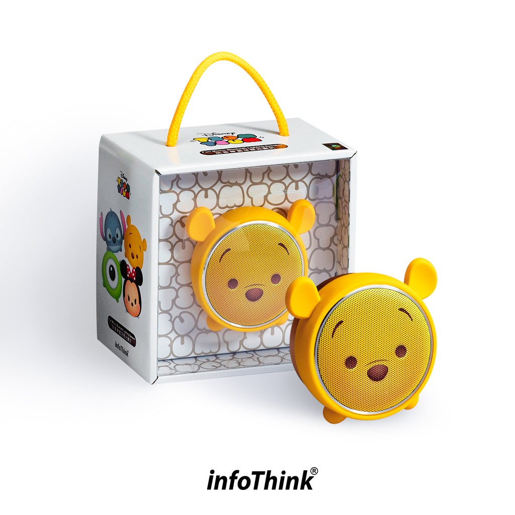 【InfoThink訊想】迪士尼授權 TSUM TSUM玩音樂藍牙燈光喇叭-小熊維尼 Pooh 藍芽小喇叭【JC科技】