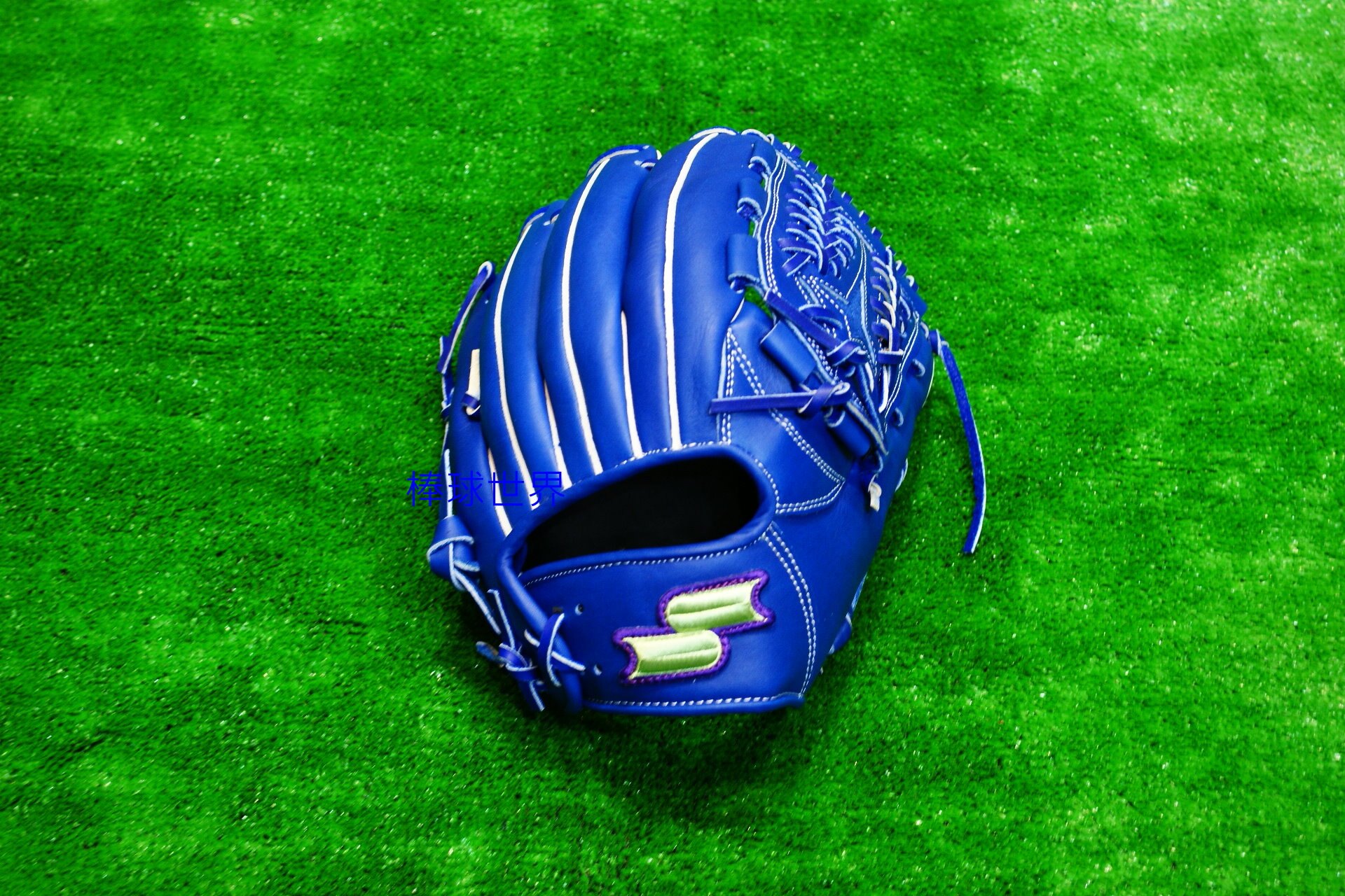 棒球世界全新18年【SSK】 硬式牛皮棒球手套 - DWG577C 特價 藍色內野網狀 12吋 全牛皮 特價2680 加手套袋