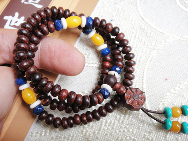 108顆6mm八卦墜子青金石念珠