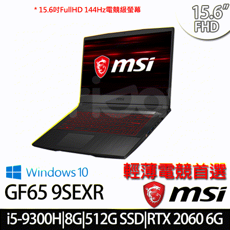 ●螢幕：15.6吋 FHD 144Hz IPS (1920x1080) ●處理器：Intel Core i5-9300H 四核心 ●顯示介面：NVIDIA RTX 2060 6GB獨顯 ●記憶體：8G