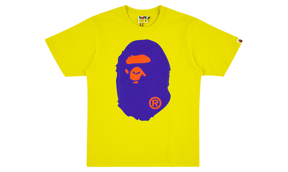 Colors Big Ape Head Tee M110050D Yex Bape Colors Big Ape Head T - Shirt