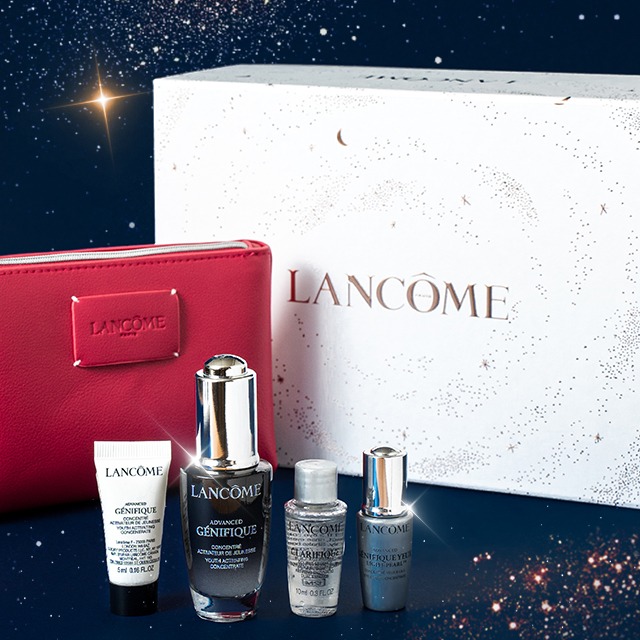 聖誕交換禮物【蘭蔻】小黑瓶20ml+4件禮_Lancome