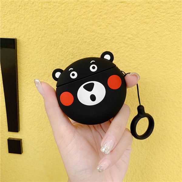 ?部分現貨 台灣發貨?獨家自制款 Airpods2 藍芽耳機保護套 蘋果無線耳機保護套 呆呆的熊本熊