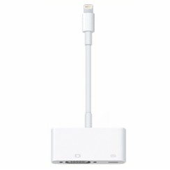 APPLE 蘋果 Lightning 對 VGA 轉接器 IPOHNE 轉 螢幕 MD825FE/A 全新品台灣APPLE原廠公司貨，全新未拆封，台灣APPLE原廠保固一年概觀Lightning 對 