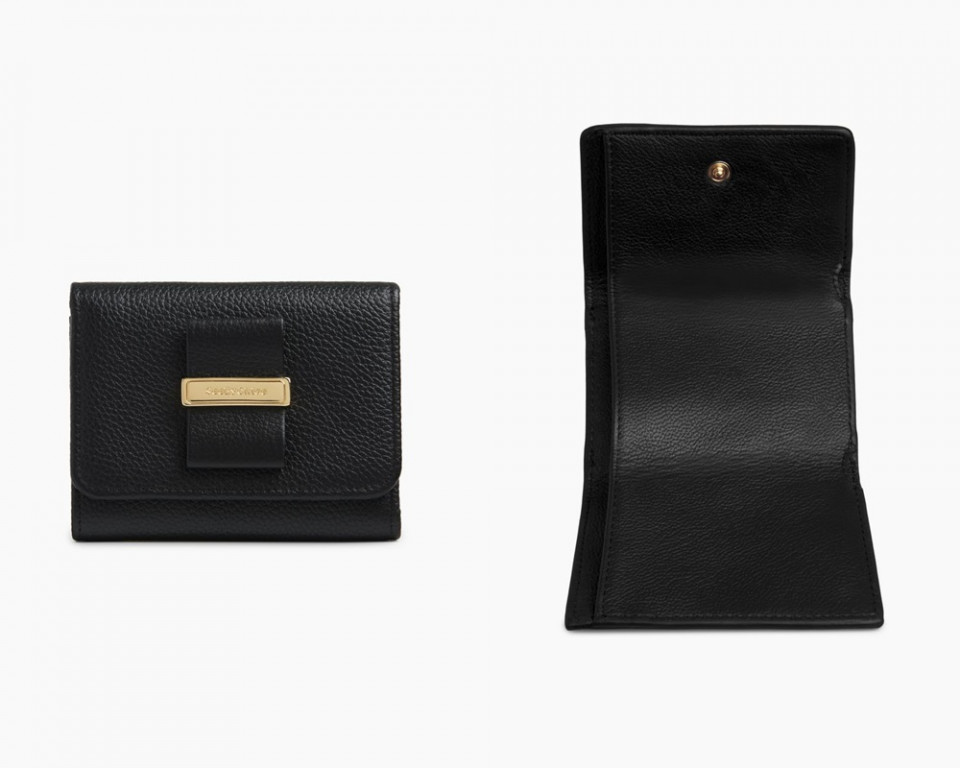 平價精品皮夾推薦3：See By Chloe ROSITA TRIFOLD WALLET（#Black）／US181，約NT.5430