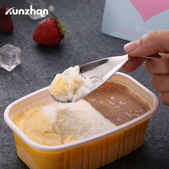 304不銹鋼雪糕勺冰淇淋勺子挖西瓜匙創意水果勺2支裝 愛尚優品