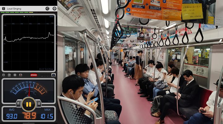 此行遇到噪音最大的地方，就是在地鐵上，雖然未到滿載的狀態，但是行駛時的噪音的確相當擾人，這時就會感覺到降噪耳機的必要了。