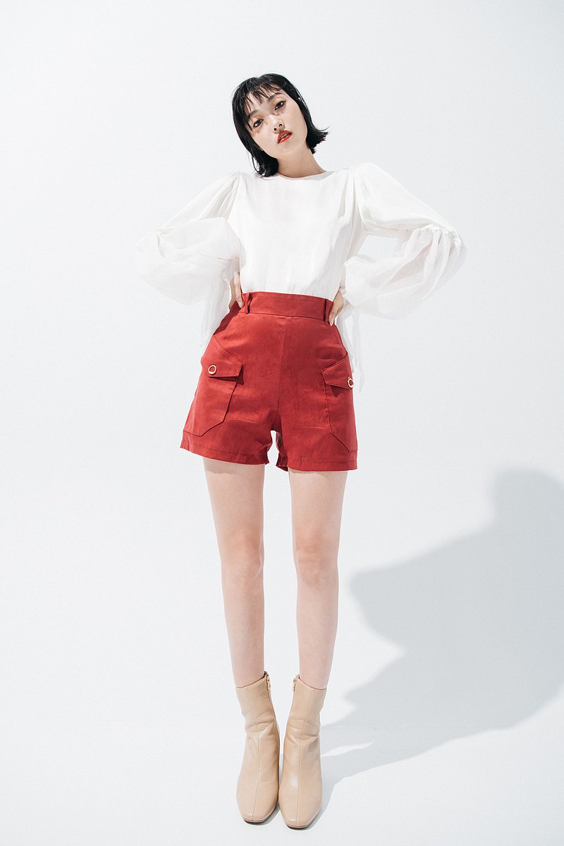 Memory Producer 麂皮高腰短褲