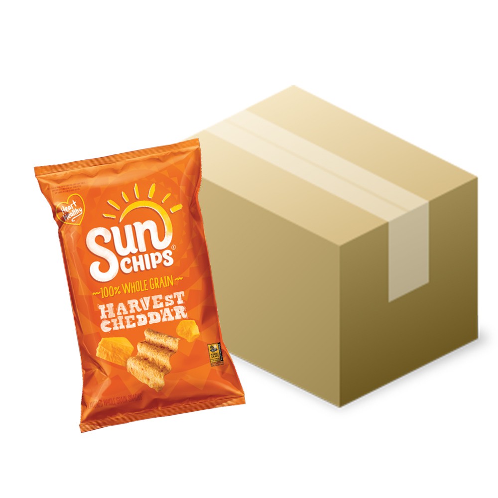 【Frito-Lay】《Sun Chips》多榖類脆片-秋收乾酪口味(184.2g)一箱8包【宅配免運】