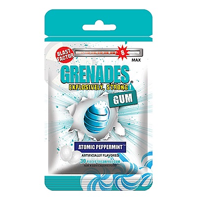 GRENADES手榴彈口香糖-原子薄荷(60g)
