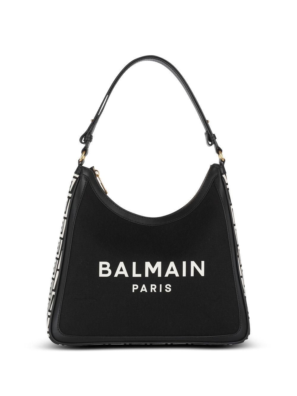 Balmain - B-Army monogram shoulder bag - women - Cotton - One Size - Black
