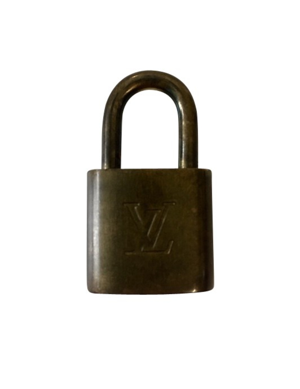 名稱：路易威登鎖 品牌：路易威登 品牌型號：Lock 尺寸：1.5厘米x 4厘米x 1厘米 措施：法國 類別：珠寶 子類別：吊墜 條件：C 材質：金屬 顏色：金色