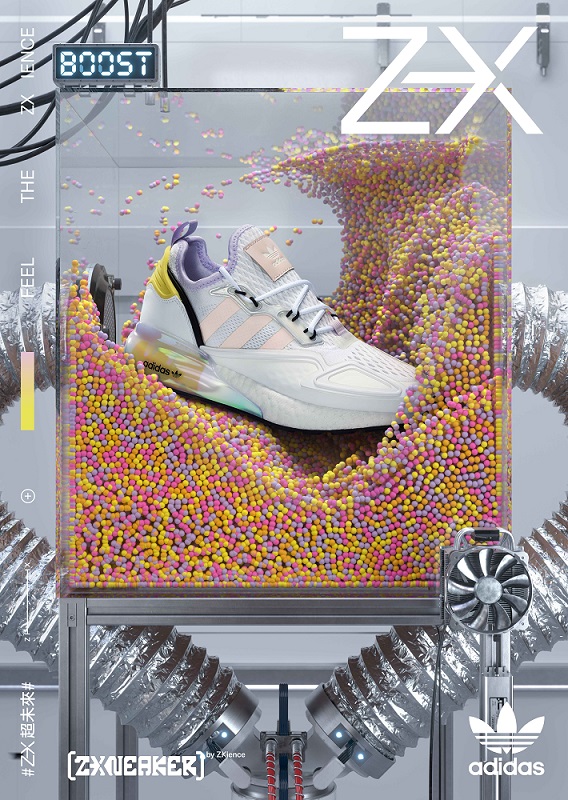 adidas Originals ZX 系列潮鞋迷幻科技超前衛！帶貨鞋王楊冪、Eason 